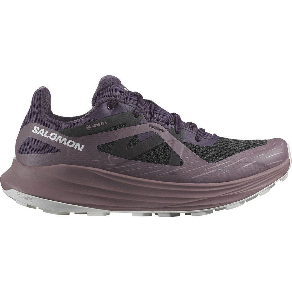 Salomon Women's Black and Purple Athletic Shoes